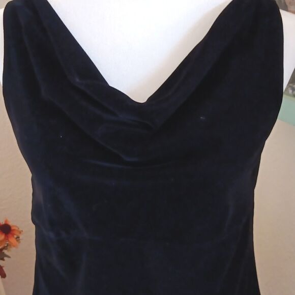 Jaclyn Smith Draped Neck Velvet Dress - Picture 3 of 10